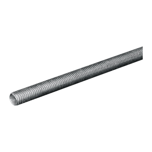 Threaded Rod 1/4" D X 36" L Zinc-Plated Steel