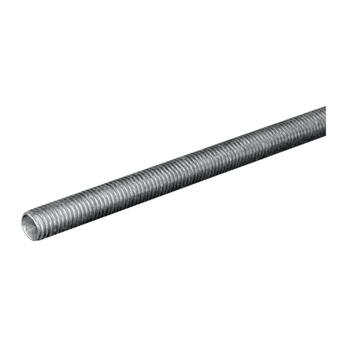 Threaded Rod 3/8" D X 36" L Low Carbon Steel Zinc