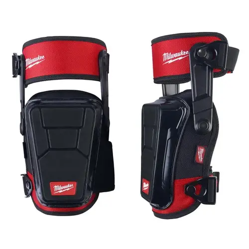Knee Pads 8" L X 7" W Nylon Stabilizer Performance Black/Red One Size Fits Most Black/Red