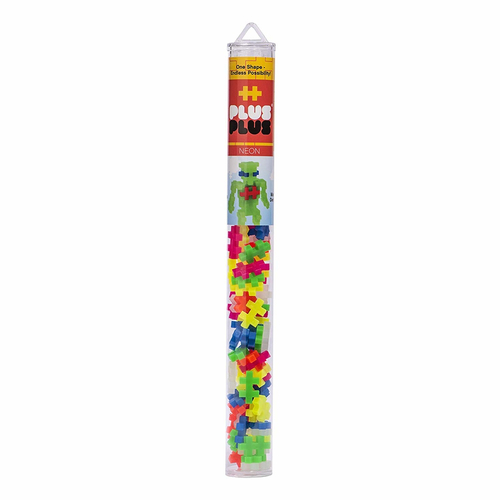 Plus-Plus 04111 Neon Mix Building Toy Plastic Multicolored 70 pc Multicolored
