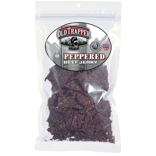 Old Trapper 22212T Beef Jerky Peppered 10 oz Bagged