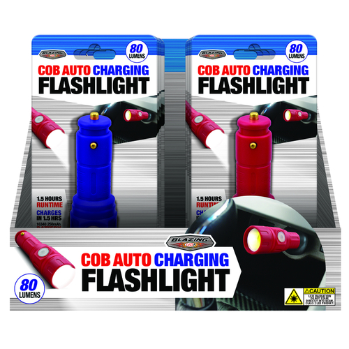 Rechargeable Flashlight 80 lm Blue/Red LED Blue/Red