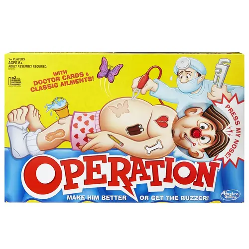 Hasbro HSBB2176 Operation Game 34 pc