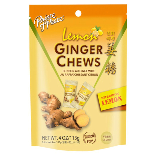 Chewy Candy Ginger/Lemon 4 oz - pack of 12