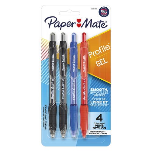 Paper Mate 2095469 Gel Pen Profile Gel Assorted Retractable