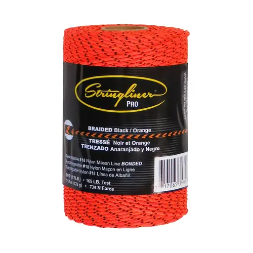 Mason's Line Refill PRO 500 ft. Black/Orange Bonded Braided Line