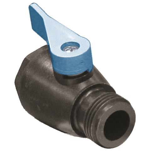 Single Shut-Off Valve 5/8" Plastic Threaded Male