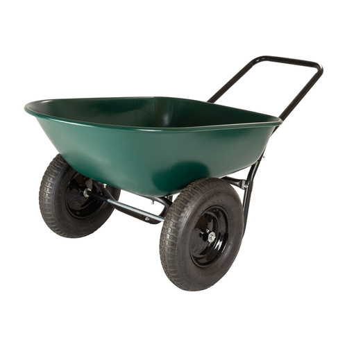 Yard Rover 70007-MAR Residential Wheelbarrow Garden Star Poly 5 cu ft Green