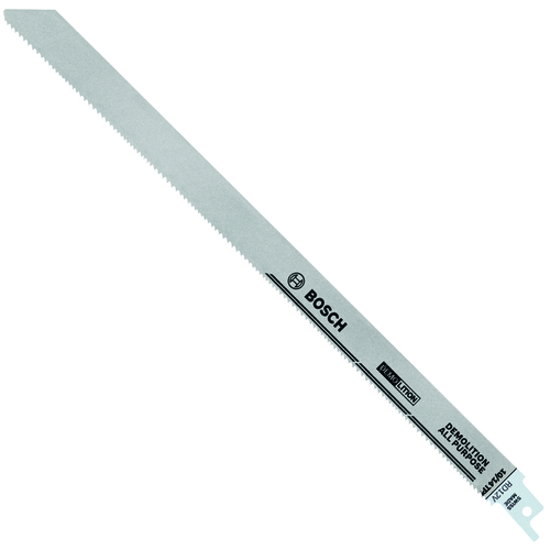 Bosch RD12V Reciprocating Saw Blade Set 12" Bi-Metal 10/14 TPI Gray