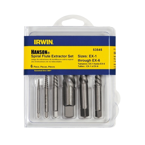 Screw Extractor Set Hanson Carbon Steel Spiral