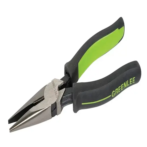 Greenlee 0351-08M Long Nose Pliers 1 pk Chrome Vanadium Steel 8-9/16" L Black