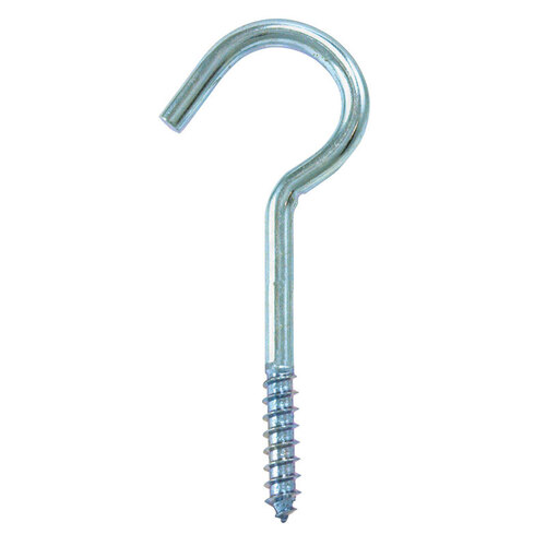 Ceiling Hook Small Zinc-Plated Silver Steel 3.375" L 50 lb Zinc-Plated