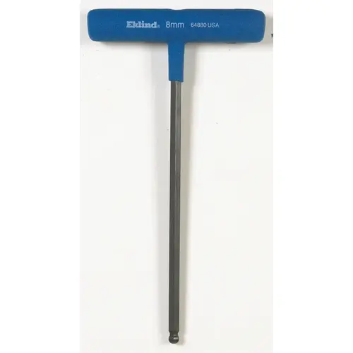 Power Hex Key 8 mm Metric T-Handle Blue