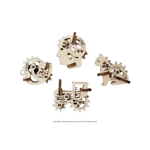 UGears UTG0026 3D Puzzle Model U-Fidget Wood Natural Natural