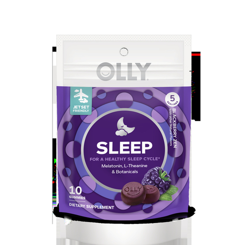 Olly 01517-XCP8 Sleep Gummie Purple Blackberry Zen Purple - pack of 8