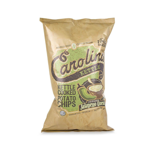 1" 6 Snacks 10636-XCP14 Kettle Cooked Potato Chips Carolina Jalapeno Queso 5 oz Bagged - pack of 14
