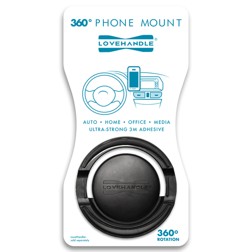 360 Phone Mount Black Swivel 360 Mount Black