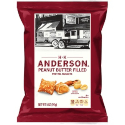 H-K Anderson 689388-XCP12 Pretzels Peanut Butter 5 oz Bagged - pack of 12
