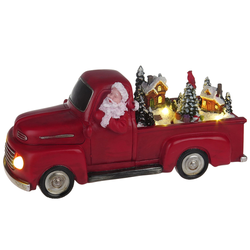 Mr. Christmas 22843AC-XCP6 Indoor Christmas Decor LED Red Animated Scene Truck Red - pack of 6