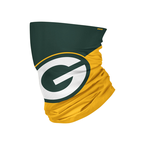 FOCO 194751392078 Face Mask Green Bay Packers Gaiter Scarf