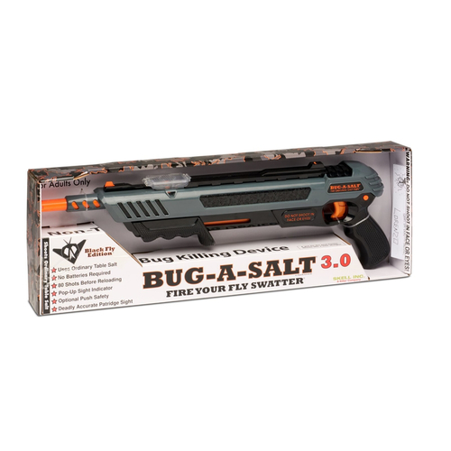 Bug-A-Salt 9064704 Fly Edition 3.0 Plastic Gray/Black Gray/Black