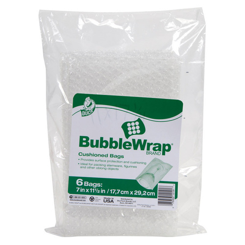 DUCK 285385 Bubble Bags 7" W X 11-1/2 ft. L Clear