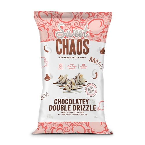 Sweet Chaos 350070-XCP12 Popcorn Chocolatey Double Drizzle 5.5 oz Bagged - pack of 12