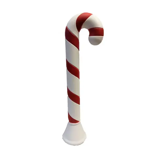 Blow Mold LED Clear 40" Candy Cane