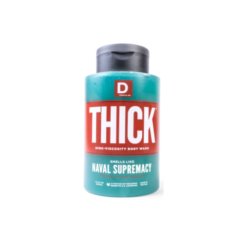 Duke Cannon THICK16-BLUE Body Wash Thick Fresh Water, Musk and Bergamot Scent 17.5 oz Blue