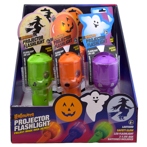 Halloween Decor Projector Flashlight - pack of 15