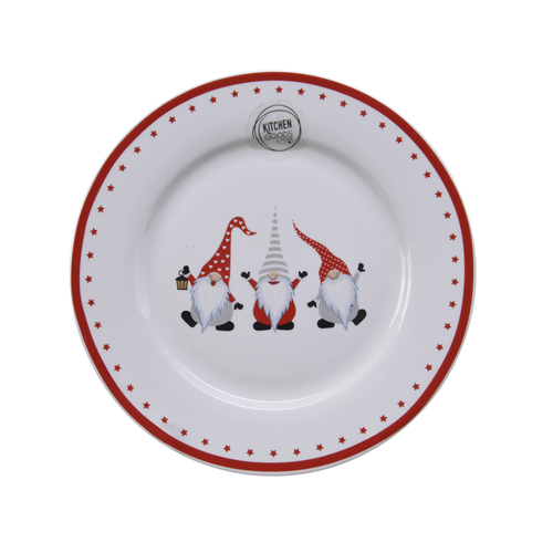 Plate Red/White Gnome Red/White