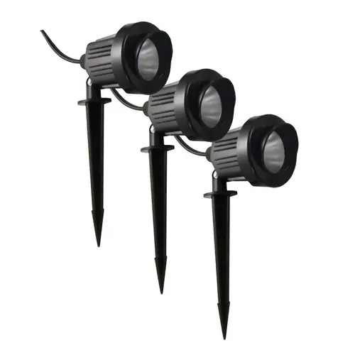 Living Accents A-LL-100-25D Pathway Light and Spot Light Kit Low Voltage 4.5 W LED Black