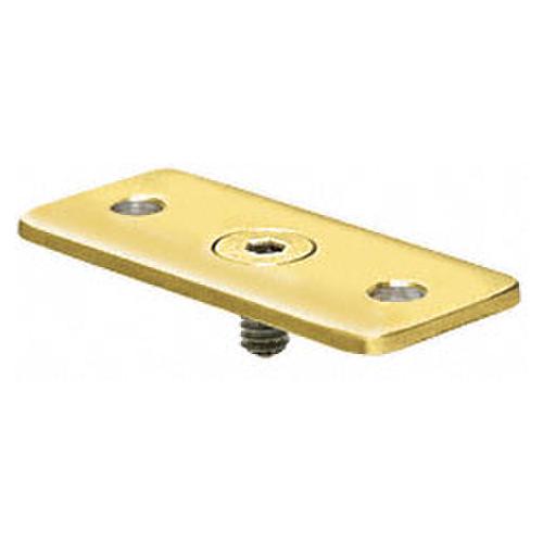 Polished Brass Optional Flat Hand Rail adaptor Plate for Hand Railing Bracket