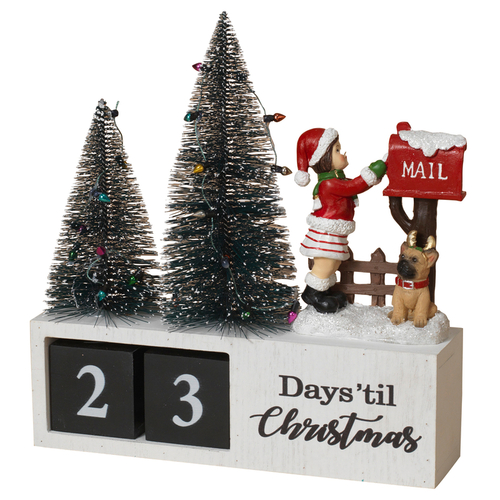Gerson 2594870 Indoor Christmas Decor Multicolored Countdown Calendar Multicolored