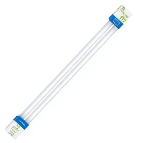 Fluorescent Bulb 40 W T12 48" L Daylight Linear 6500 K Frosted Pair