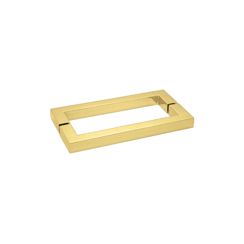 Polished Brass "SQ" Style 18" Back-to-Back Towel Bar