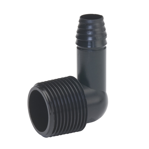 Elbow 1/2" Barb each X 3/4" D MPT Poly