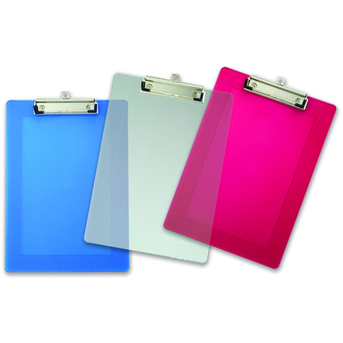 Clipboard Letter Size Plastic Assorted