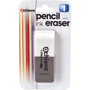 Officemate 30242 Pencil and Ink Eraser Gray/White Gray/White