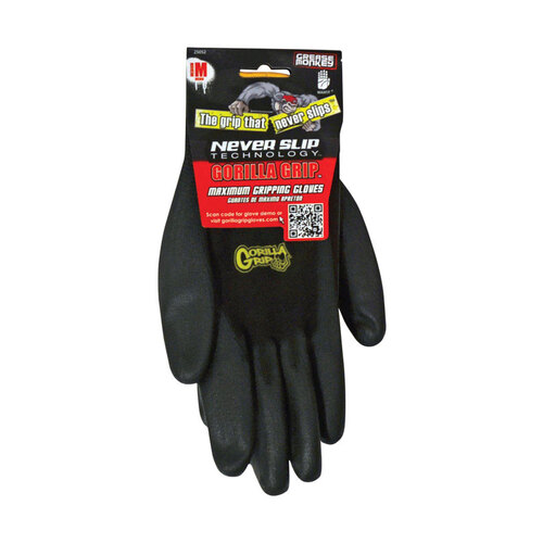 Grip Gloves Unisex Indoor/Outdoor Mechanic Black M Black