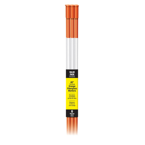 Driveway Marker 48" Round Orange Orange