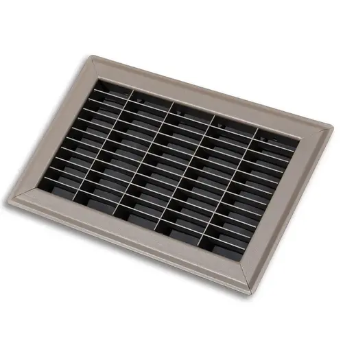 Tru Aire C154R10X14 Floor Grille 10" H X 14" W 1-Way Powder Coat Brown Steel Powder Coat
