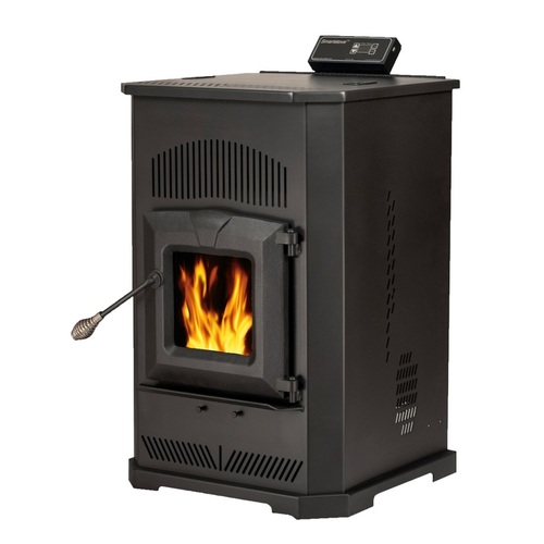Summers Heat 55-SHPCAB80S Stove EPA Certified 2000 sq ft Classic Wood Pellet  80 lb. cap. Hopper