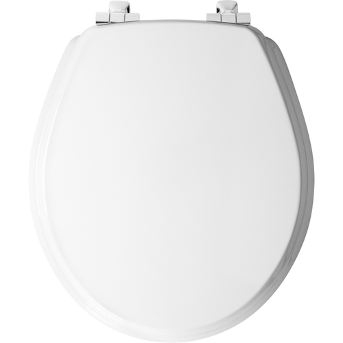 Mayfair by Bemis 26CHSL-000 Toilet Seat Slow Close Round White Molded Wood Gloss