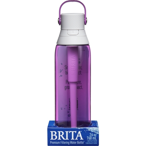 BRITA 36383 Filtered Water Bottle Premium 26 oz Orchid BPA Free Orchid