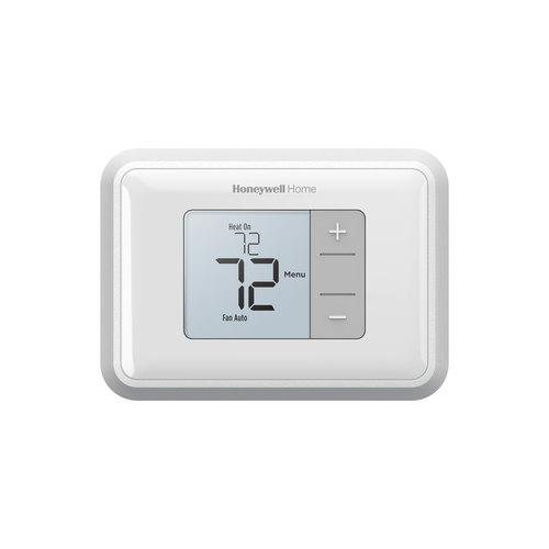 Non-Programmable Thermostat Heating and Cooling Push Buttons White