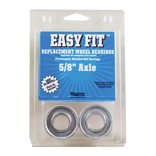 MARATHON 60001 Wheel Bearings Easy Fit 500 lb. cap. Steel Pair