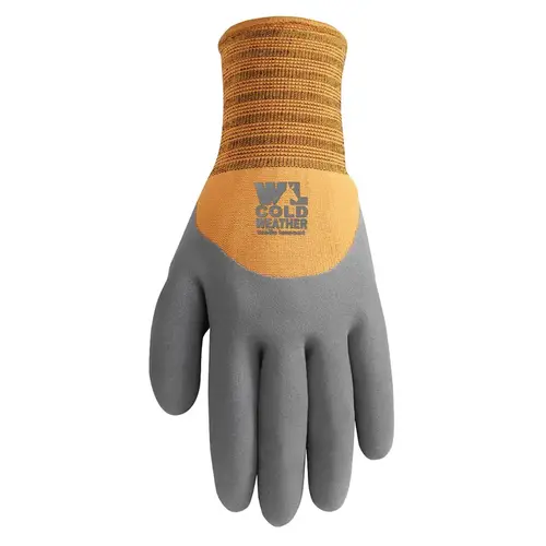 Wells Lamont 555L HydraHyde Men's Large Winter Lined Latex Glove Black