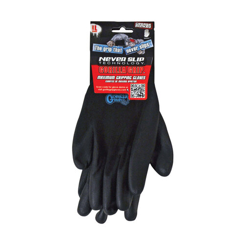 Gloves Gorilla Grip Black L Black