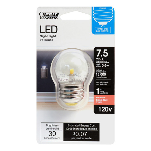 Feit Electric BP71/2S/827/LED LED Bulb S11 E26 (Medium) Soft White 7.5 W Clear